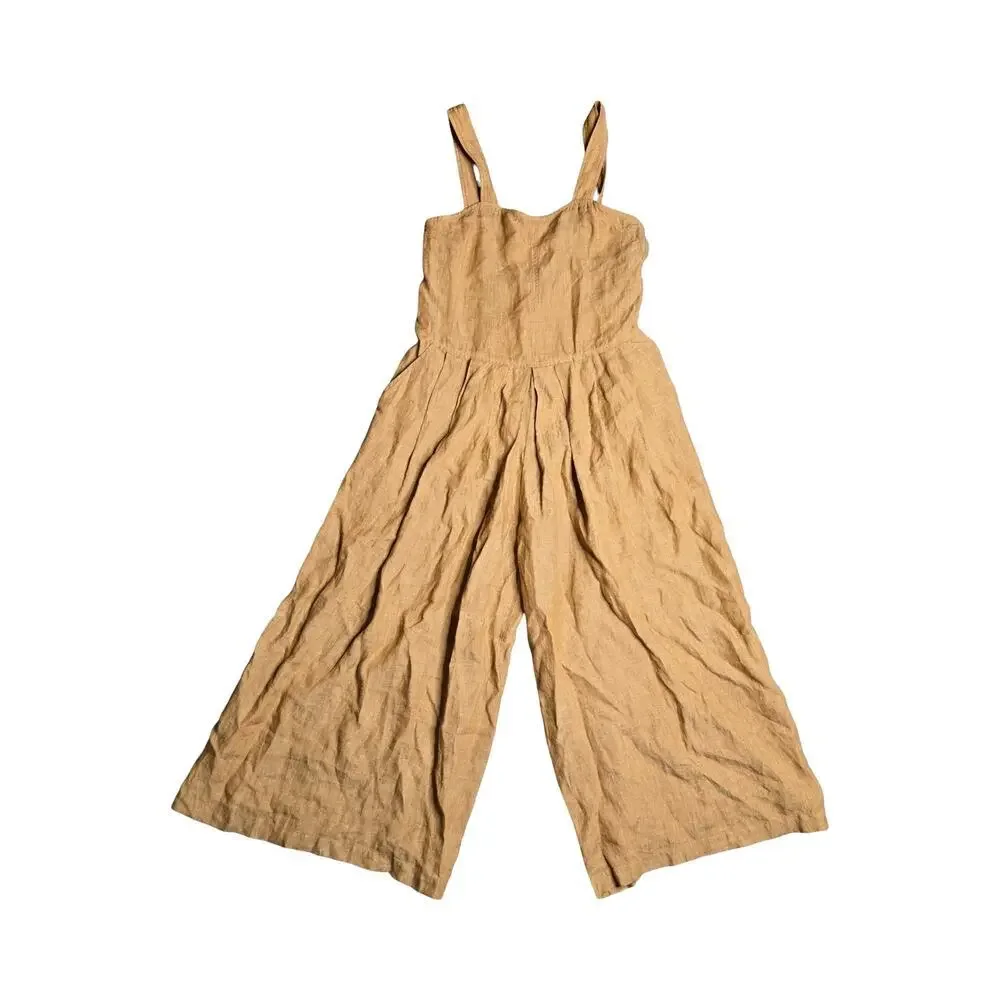 Rachel Comey Costello Linen Jumpsuit in Wheat‎ Size: S